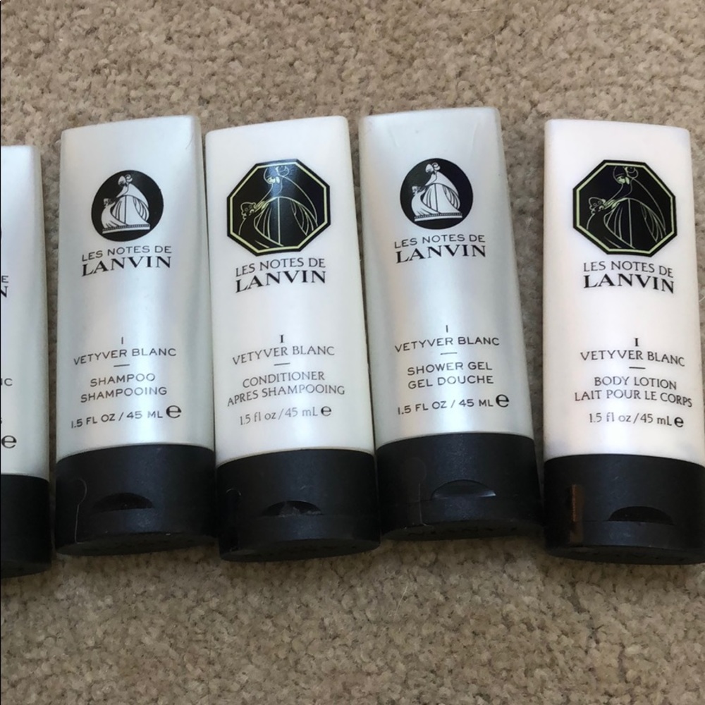Lanvin, les notes de lanvin travel shower set